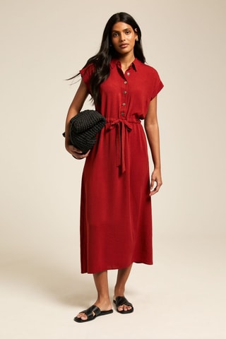 Robe relaxed - Rouge brique
