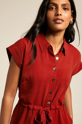 Robe relaxed - Rouge brique