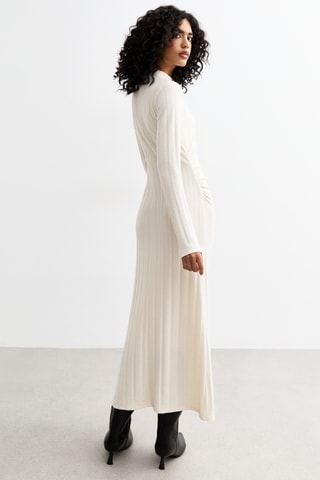 Vestido justo - Cru