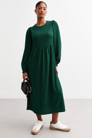 Vestido médio - Verde-escuro