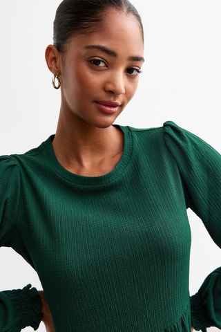 Vestido médio - Verde-escuro
