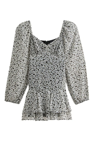 Robe volantée - Blanc