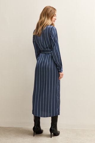 Vestido-camisa - Azul-escuro
