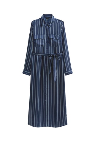 Vestido-camisa - Azul-escuro
