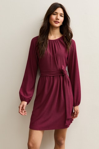 Vestido direito - Bordô