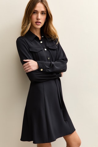 Vestido direito - Preto