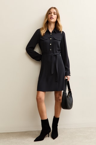 Vestido direito - Preto