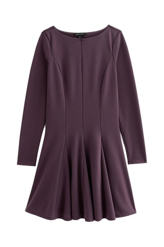 Vestido estilo patinadora - Bordô
