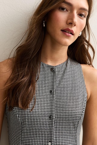 Vestido-camisa - Cinzento