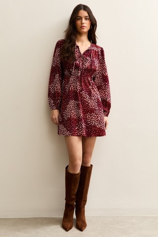 Vestido estilo patinadora - Vermelho