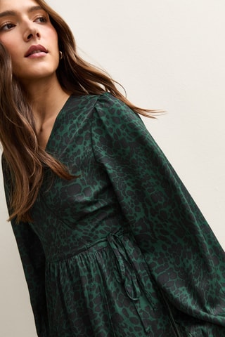 Vestido comprido - Verde-escuro