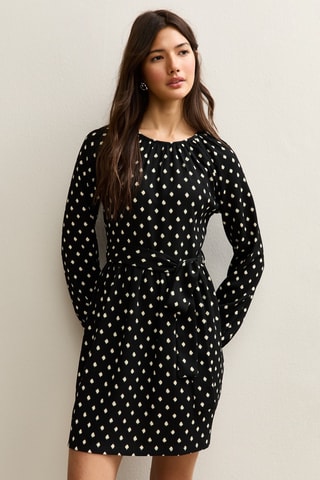 Vestido estilo patinadora - Preto
