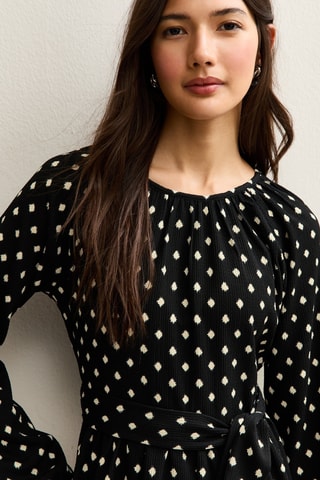 Vestido estilo patinadora - Preto