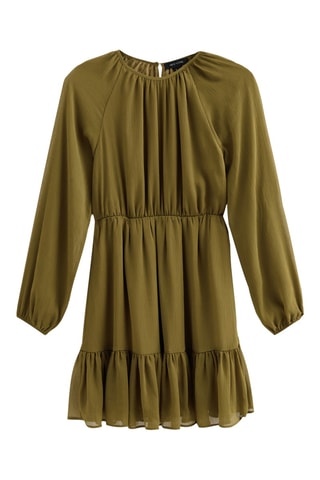 Vestido estilo patinadora - Caqui