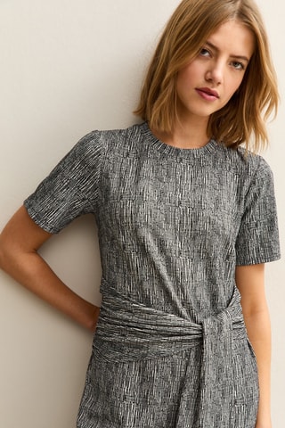 Vestido médio - Cinzento