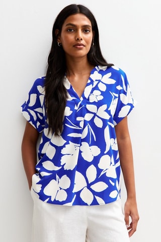 Blouse relaxed - Bleu
