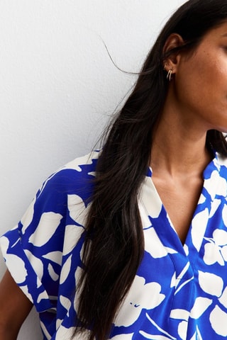 Blouse relaxed - Bleu