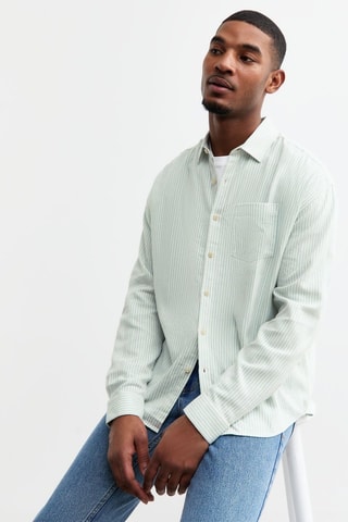 Chemise - Blanc et vert clair