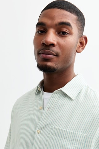Chemise - Blanc et vert clair