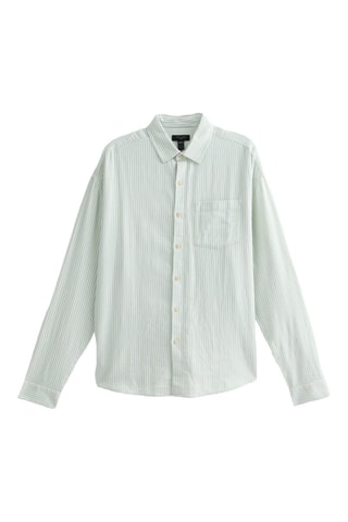 Chemise - Blanc et vert clair