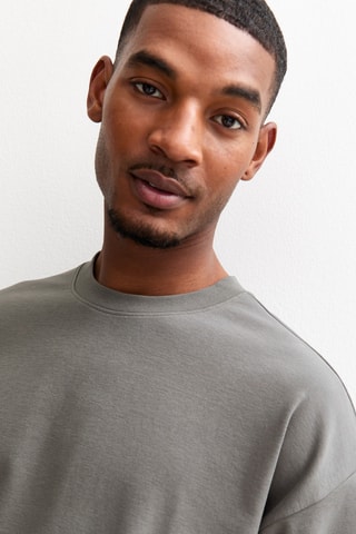 T-shirt boxy - Gris