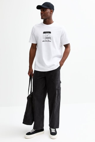 T-shirt relaxed - Blanc