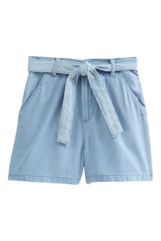 Short relaxed en jean - Bleu clair