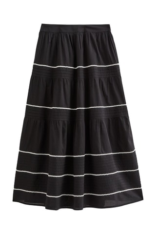 Jupe longue taille haute - Noir