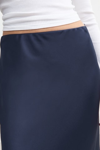 Jupe longue taille haute - Bleu marine