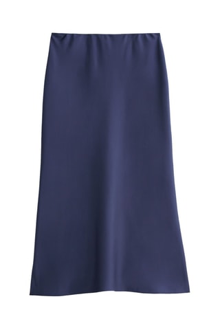 Jupe longue taille haute - Bleu marine