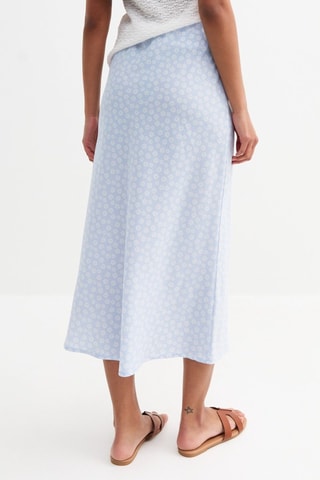 Jupe longue taille haute - Bleu clair