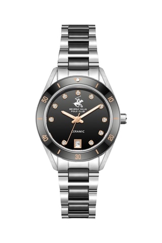 Montre en céramique - Argenté et noir