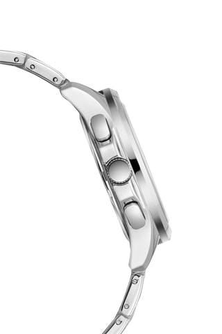 Montre à quartz en acier - Argenté et bleu clair