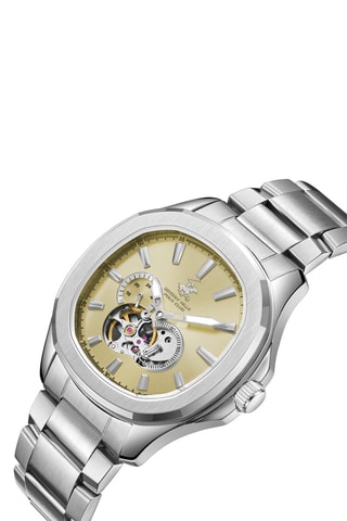 Montre à quartz en acier - Argenté et doré