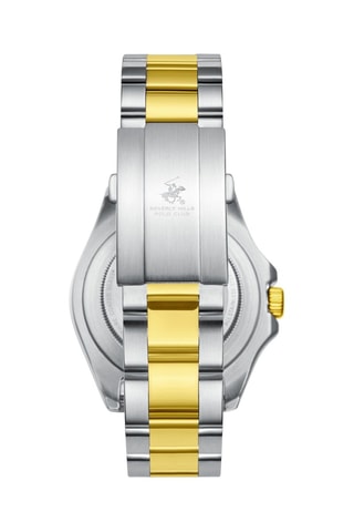 Montre à quartz en acier - Argenté et doré