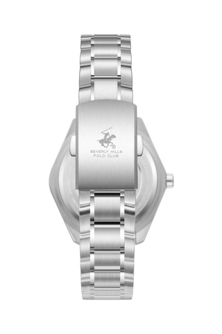 Montre à quartz en acier - Argenté et noir