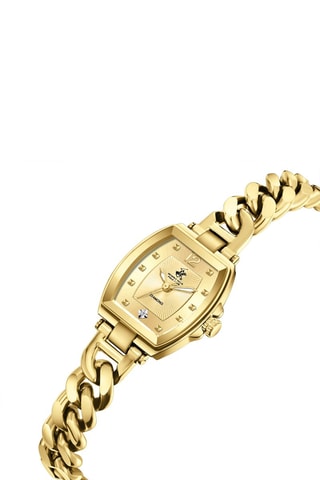 Montre à quartz en acier - Doré