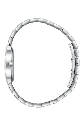 Montre à quartz en acier - Argenté et bleu marine