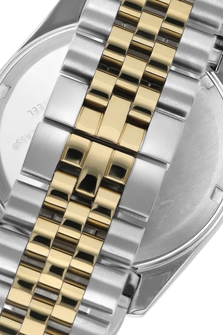Montre à quartz en métal - Doré et argenté
