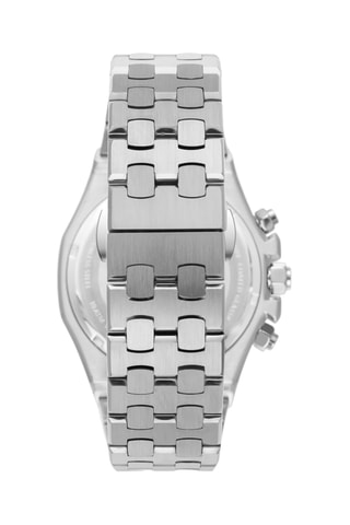 Montre à quartz en métal - Argenté et Blanc