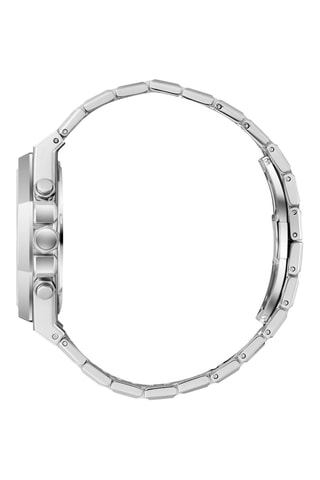 Montre à quartz en métal - Argenté et Blanc