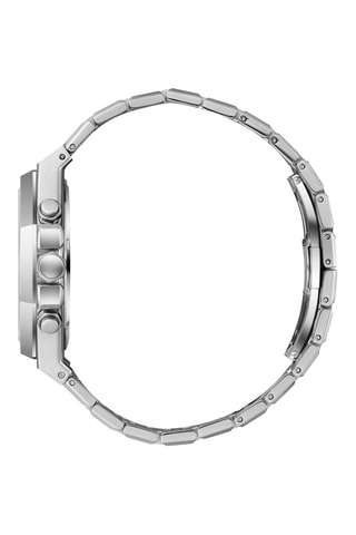 Montre à quartz en métal - Argenté et bleu