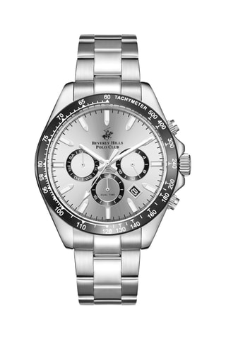 Montre à quartz en métal - Argenté et Noir