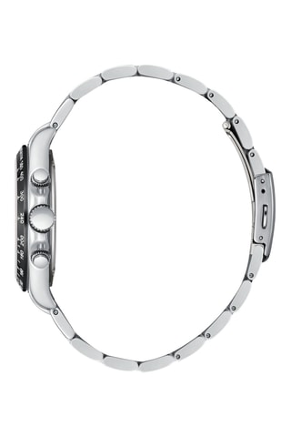 Montre à quartz en métal - Argenté et Noir
