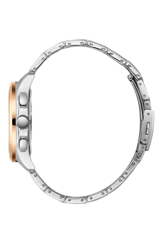 Montre à quartz en métal - Doré, argenté et bleu