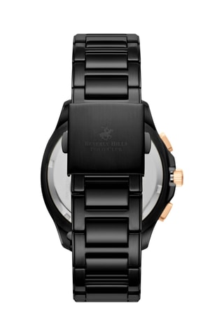 Montre à quartz en métal - Noir et vert