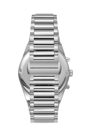 Montre à quartz en métal - Argenté et bleu