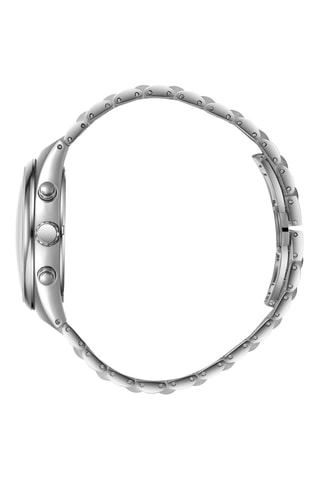 Montre à quartz en métal - Argenté et bleu