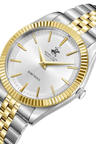 Montre à quartz en métal - Argenté et doré