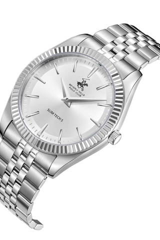 Montre à quartz en métal - Argenté